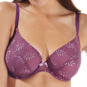 Panache Tango II Plunge Bra in Heathered Pink 32GG